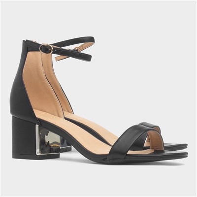 Halla Womens Black Sandal