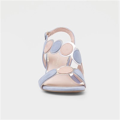 Womens Blue Vegan Heel