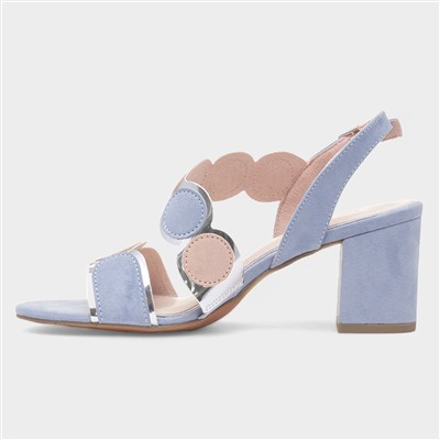 Womens Blue Vegan Heel