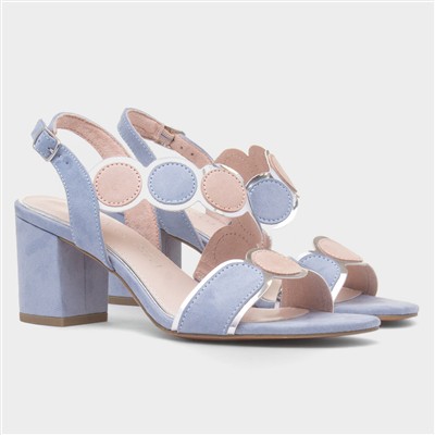 Womens Blue Vegan Heel