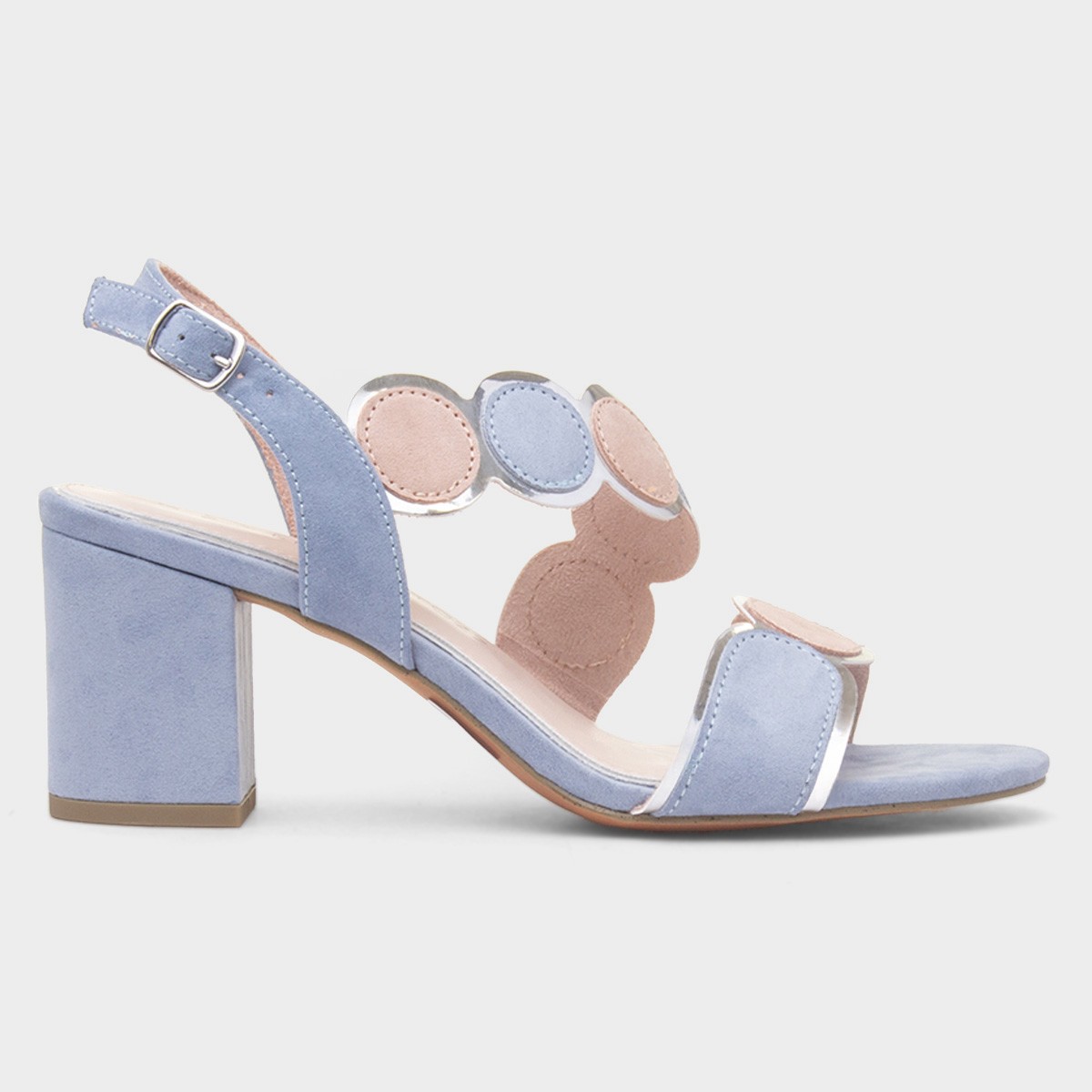 Womens Blue Vegan Heel