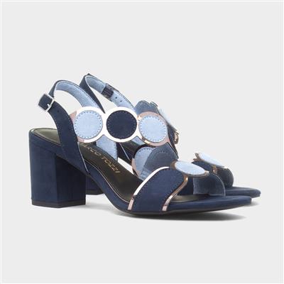 Womens Navy Vegan Heel