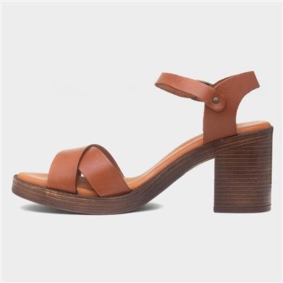 Georgia Tan Leather Heel