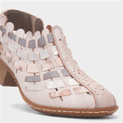 Antistress Womens Beige Heeled Shoe