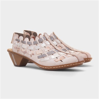 Antistress Womens Beige Heeled Shoe