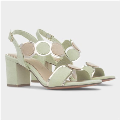 Womens Kiwi Vegan Open Toe Heels