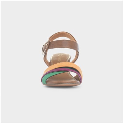 Womens Multi Strappy Heeled Sandal