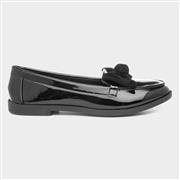 Lilley Womens Patent Loafer with Bow in Black (Click For Details)