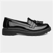 Lilley Womens Black Patent Tassel Loafer (Click For Details)