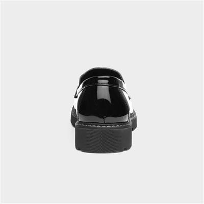 Womens Black Patent Tassel Loafer