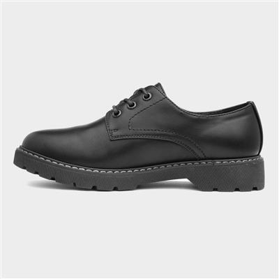 Womens Black Lace Up Shoes