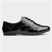 Lilley Womens Black Brogue Shoe (Click For Details)