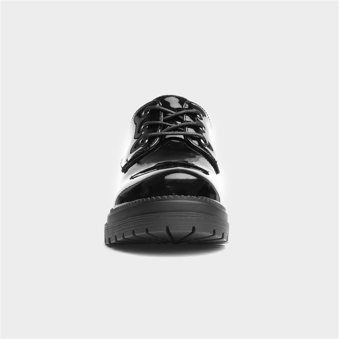 Womens Patent Lace Up Shoe