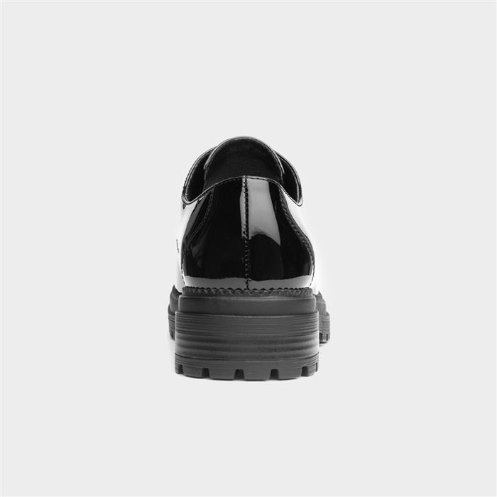 Womens Patent Lace Up Shoe