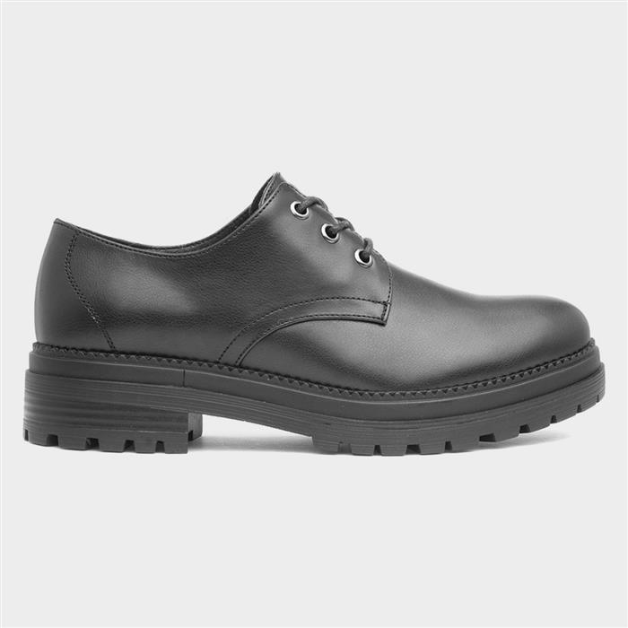 Womens Black Lace Up Shoe