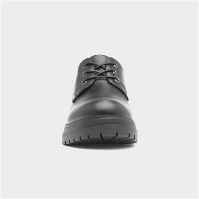 Womens Black Lace Up Shoe