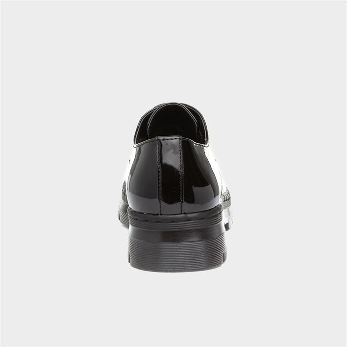 Womens Black Patent Lace Up Shoes