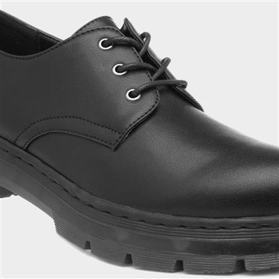 Womens Lace Up Formal Shoe in Black