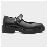 Heart Mia Womens Black Mary Jane Buckle Shoe (Click For Details)