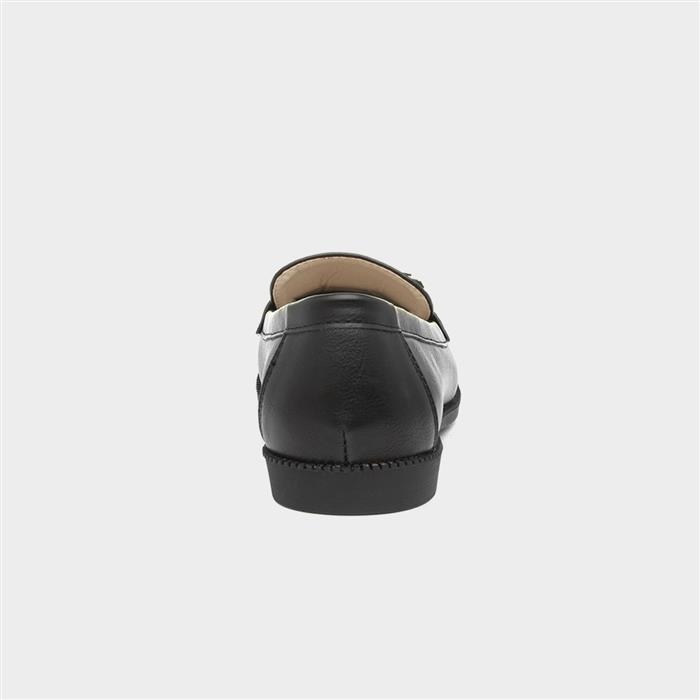 Womens Black Matte Tassel Loafer Shoe