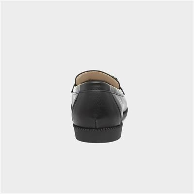 Womens Black Matte Loafer