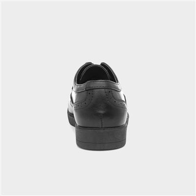 Womens Brogue Lace Up Shoe in Black