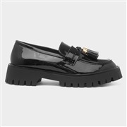 Truffle Cherie Womens Black Patent Chunky Loafer (Click For Details)