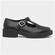 Heart Dorie Womens Black T-Bar Shoe (Click For Details)