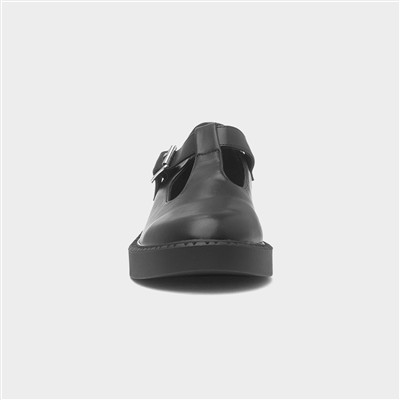 Dorie Womens Black T-Bar Shoe