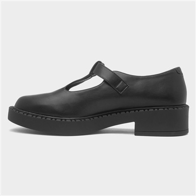 Dorie Womens Black T-Bar Shoe