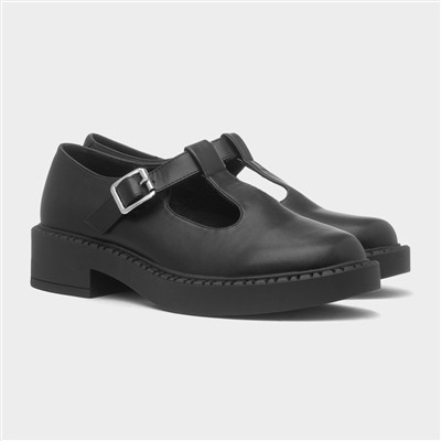 Dorie Womens Black T-Bar Shoe