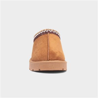 Truffle Chloe Womens Chestnut Faux Fur Shoe