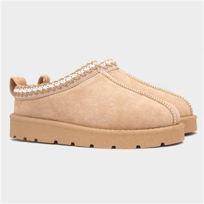 Chloe Womens Sand Faux Fur Shoe