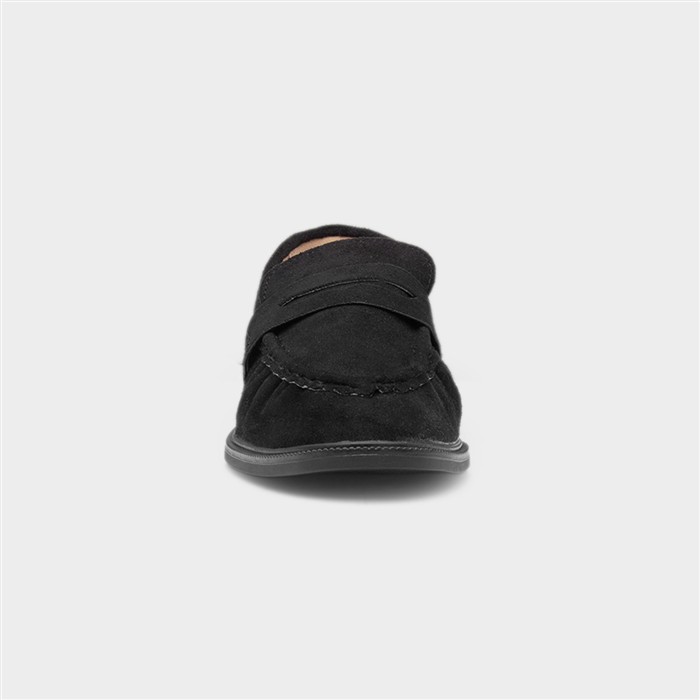 Lia Womens Black Slip On Loafer