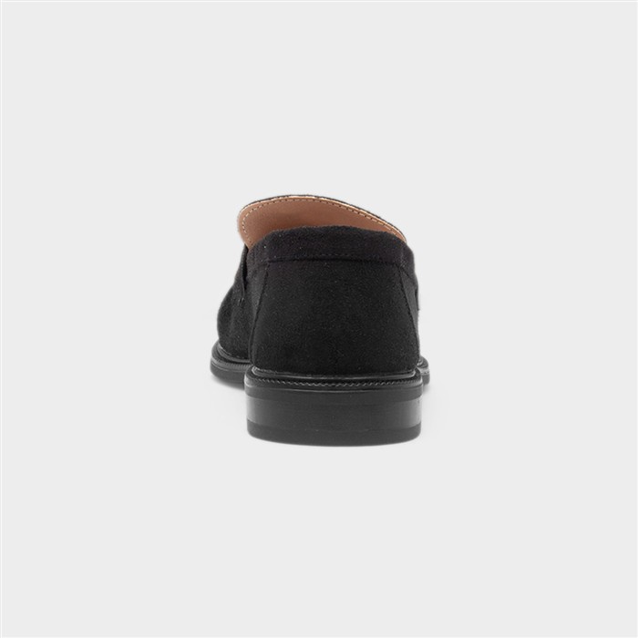 Lia Womens Black Slip On Loafer