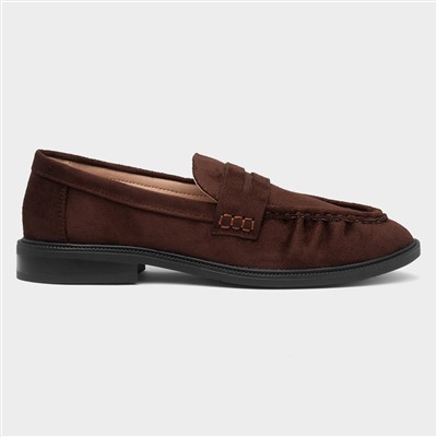 Lia Womens Chocolate Loafer