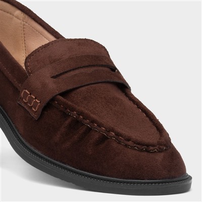 Lia Womens Chocolate Loafer