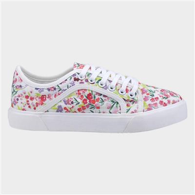 Esme Womens Floral Shoes in White
