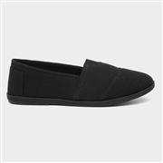 Womens Black Slip On Canvas (Click For Details)
