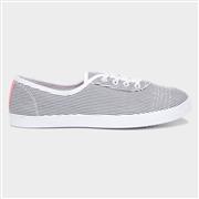 Lilley Womens White & Blue Stripe Canvas (Click For Details)