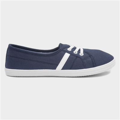 Womens Navy Canvas