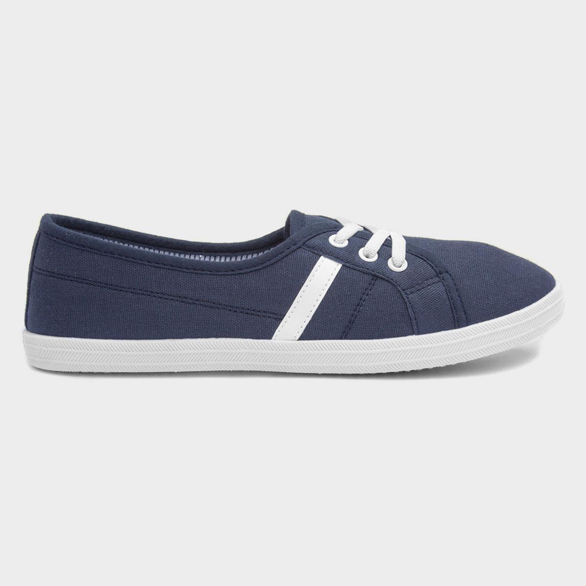 Lilley Womens Navy Canvas-165033 | Shoe Zone