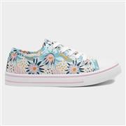Lilley Womens Tropical Print Lace Up Canvas (Click For Details)