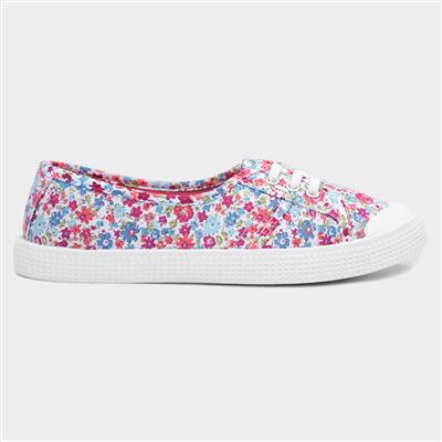 Womens Multi Floral Canvas Shoes