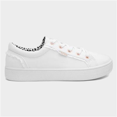 Bobs B Extra Cute Womens White Canvas