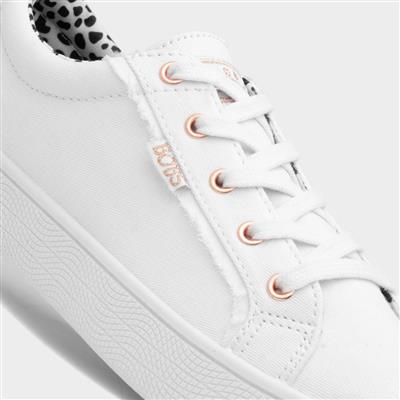 Bobs B Extra Cute Womens White Canvas