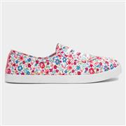 Lilley Pippa Womens Multi Floral Canvas Shoe (Click For Details)