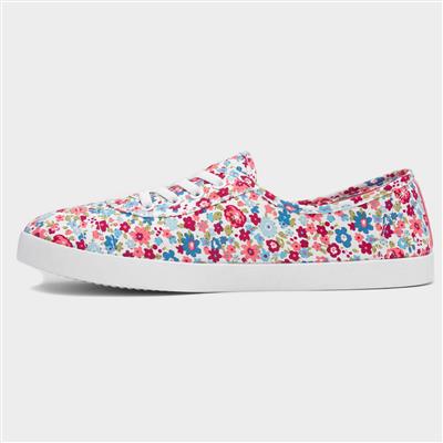 Pippa Womens Multi Floral Canvas Shoe