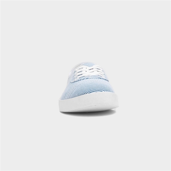 Womens Multi Stripe Slip On Canvas Shoe