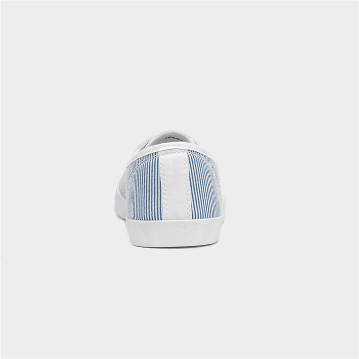 Womens Multi Stripe Slip On Canvas Shoe